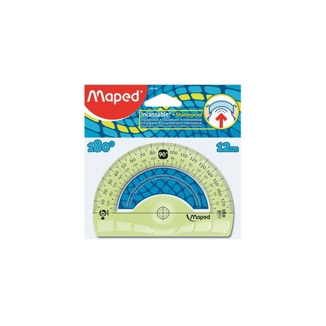 Maped rapporteur demi-circulaire flex 180 degrés, 120 mm