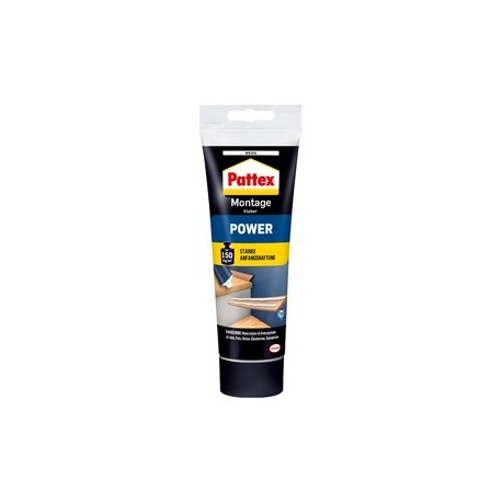 Pattex colle de montage power, blanc, tube de 250 g