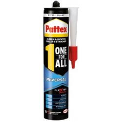 Pattex colle de fixation universelle one for all, blanc