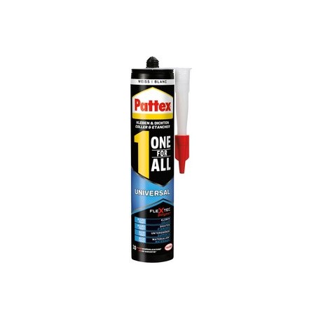 Pattex colle de fixation universelle one for all, blanc