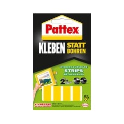 Pattex pastilles adhesives pour montage, detachables, jaune