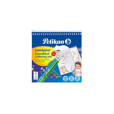 Pelikan bloc dessin combino, 150x150mm, 170g/m2, 15 feuilles