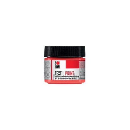 Marabu peinture pour tissu "textil print", 100 ml, rouge