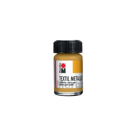 Marabu peinture pour tissu "textil metallic", or rose, 15 ml