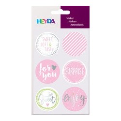 Heyda sticker rond "sweet", diamètre: 40 mm