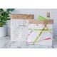 Heyda sachet cadeau en papier, petit, blanc / nature