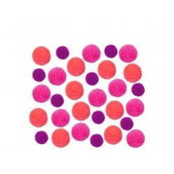 Knorr prandell set de pompons "fluo", assorti