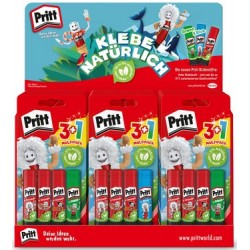 Pritt bâton de colle, présentoir de 36 "klebe natÜrlich"