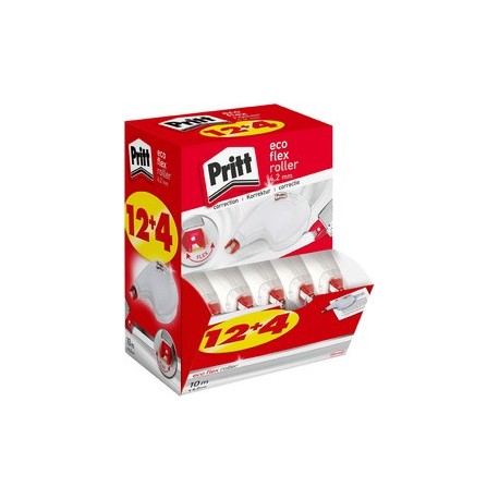 Pritt roller de correction eco flex, multipack de 16