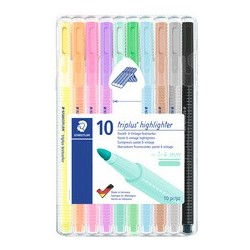Staedtler surligneur "triplus highlighter", étui de 10