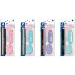 Staedtler kit d'écriture noris pastel, 5 pièces, blister