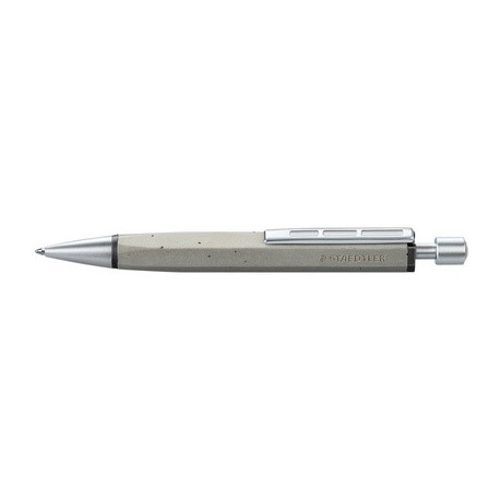 Staedtler stylo à bille rétractable concrete, trait:m, rouge