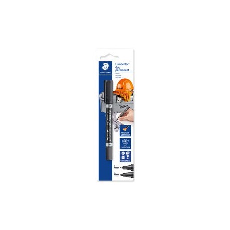 Staedtler lumocolor marqueur d'atelier duo permanent blister