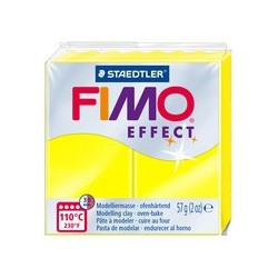 Fimo effect pâte à modeler, cuisson au four, jaune fluo