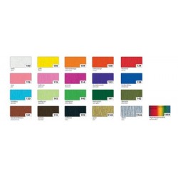 Folia papier crépon, (l)500 mm x (l)2,5 m, rouge feu