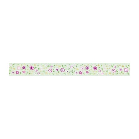 Folia ruban adhésif décoratif washi-tape hotfoil gold fleurs
