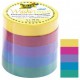Folia ruban adhésif décoratif washi-tape unipastel, kit de 5