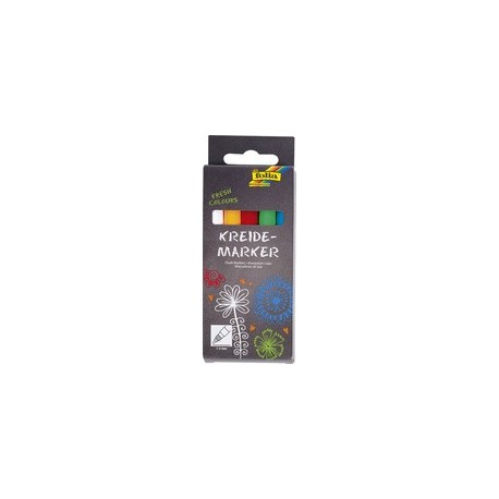 Folia marqueur craie "metallic effects", set de 5