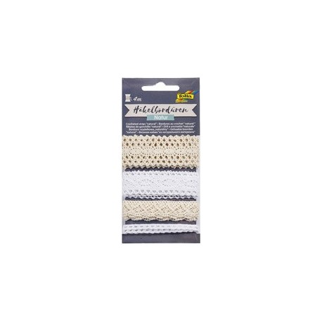 Folia bordures au crochet "nature", 4 x 1 m