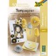 Folia bloc de papier à dessin, a4, 130 g/m2, or et argent