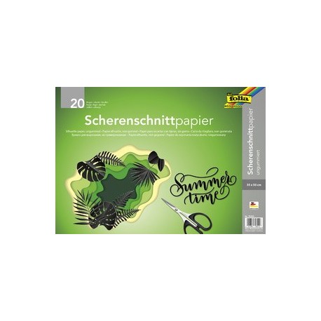 Folia papier pour découpage silhouette, 350 x 500 mm, noir