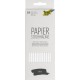 Folia paille en papier "white", longueur : 200 mm