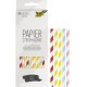 Folia paille en papier "bold stripes", longueur : 200 mm