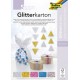 Folia carton à paillettes "gros", 174 x 245 mm, 300 g/m2