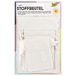 Folia sachet en tissu nature, assorti dans 3 tailles