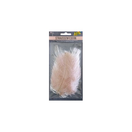Folia plumes d'autruche, longueur : env. 170 mm, assorti