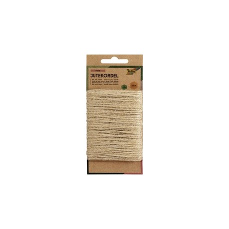 Folia cordon de jute, 20 m, naturel