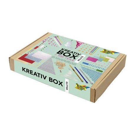 Folia box créative "glitter", plus de 900 pièces