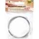 Folia fil de bricolage en aluminium, 1 mm x 5 m, argent