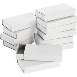 Folia boîte d'allumettes "grand format", uni, blanc