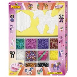 Hama perles à repasser midi "motifs pour filles", kit super