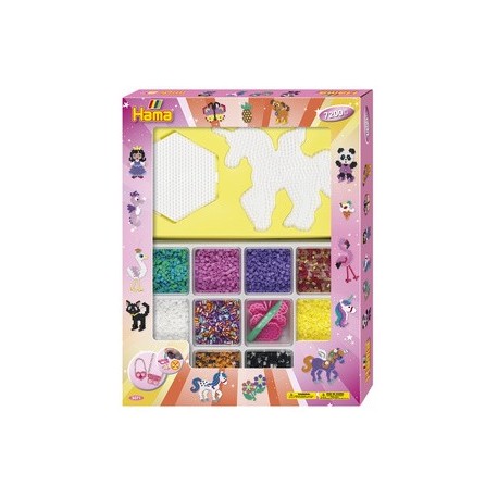Hama perles à repasser midi "motifs pour filles", kit super
