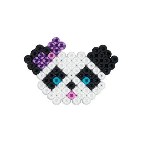 Hama perles à repasser midi "perles à rayures - coeur"