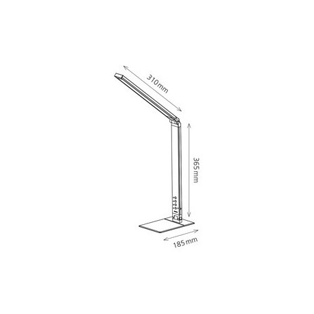 Hansa lampe de bureau à led magic plus, noir