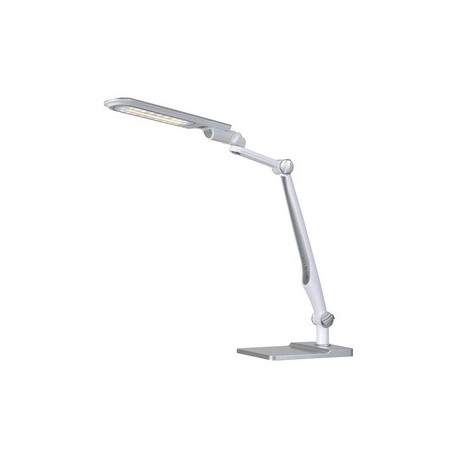 Hansa lampe de bureau à led multiflex, pince & socle, argent