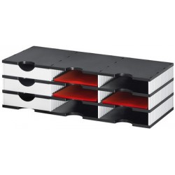 Styro station de classement styrodoc trio, 9 compartiments