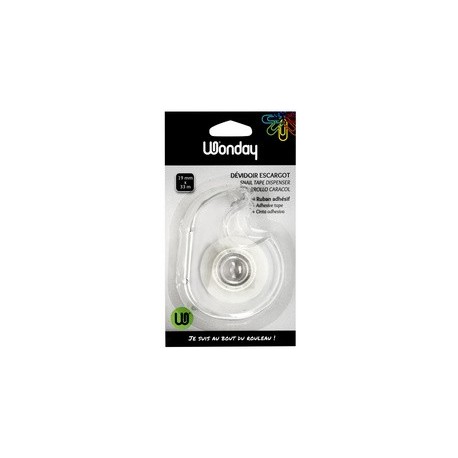 Wonday dévidoir manuel inclus 1 rouleau adhésif 19 mm x 33 m