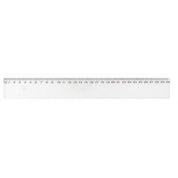 Wonday règle plate, 200 mm, en plastique, transparent