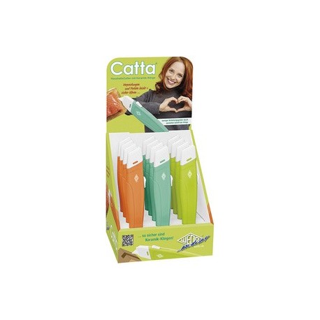 Wedo cutter ménager catta lame céramique, présentoir de 12 (LOT DE 12)