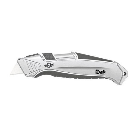 Wedo cutter de sécurité cera-safeline alu, lame: 19 mm