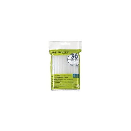 Westcott bâtons de colle à chaud, diamètre: 7 mm, 30 pièces