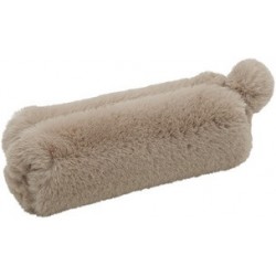 Wedo trousse "fluffy", en peluche, rose