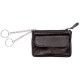 Alassio schlüssel-etui, aus nappa-leder, schwarz