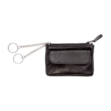Alassio schlüssel-etui, aus nappa-leder, schwarz