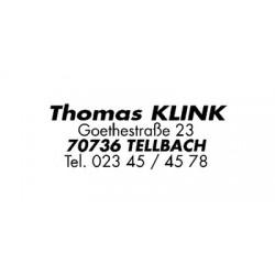 Colop tampon automatique à texte printer 20, 4 lignes,