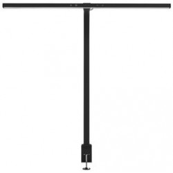 Unilux lampe de bureau à led strata, pied de serrage, noir